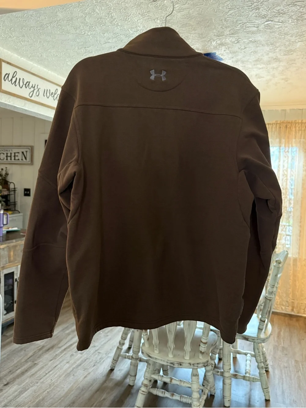 Under Armour Men’s Large Brown Full Zip Performance Jacket